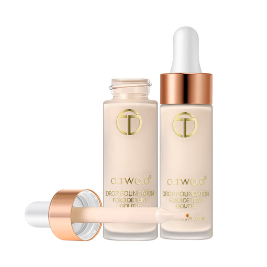 O.TWO.O Lightweight Full Coverage Drop Foundation – Oil Control Makeup for UAE Skin