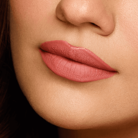 Sara Ali Cosmetics Virgo warm rose pink lipstick