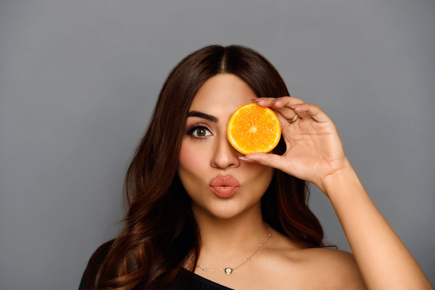 Sara Ali Cosmetics Cancer peachy coral lipstick