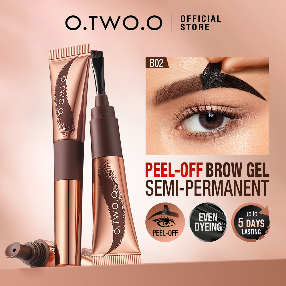 O.TWO.O Waterproof Peel-Off Eyebrow Tint – Long-Lasting Smudge-Proof Brow Dye UAE