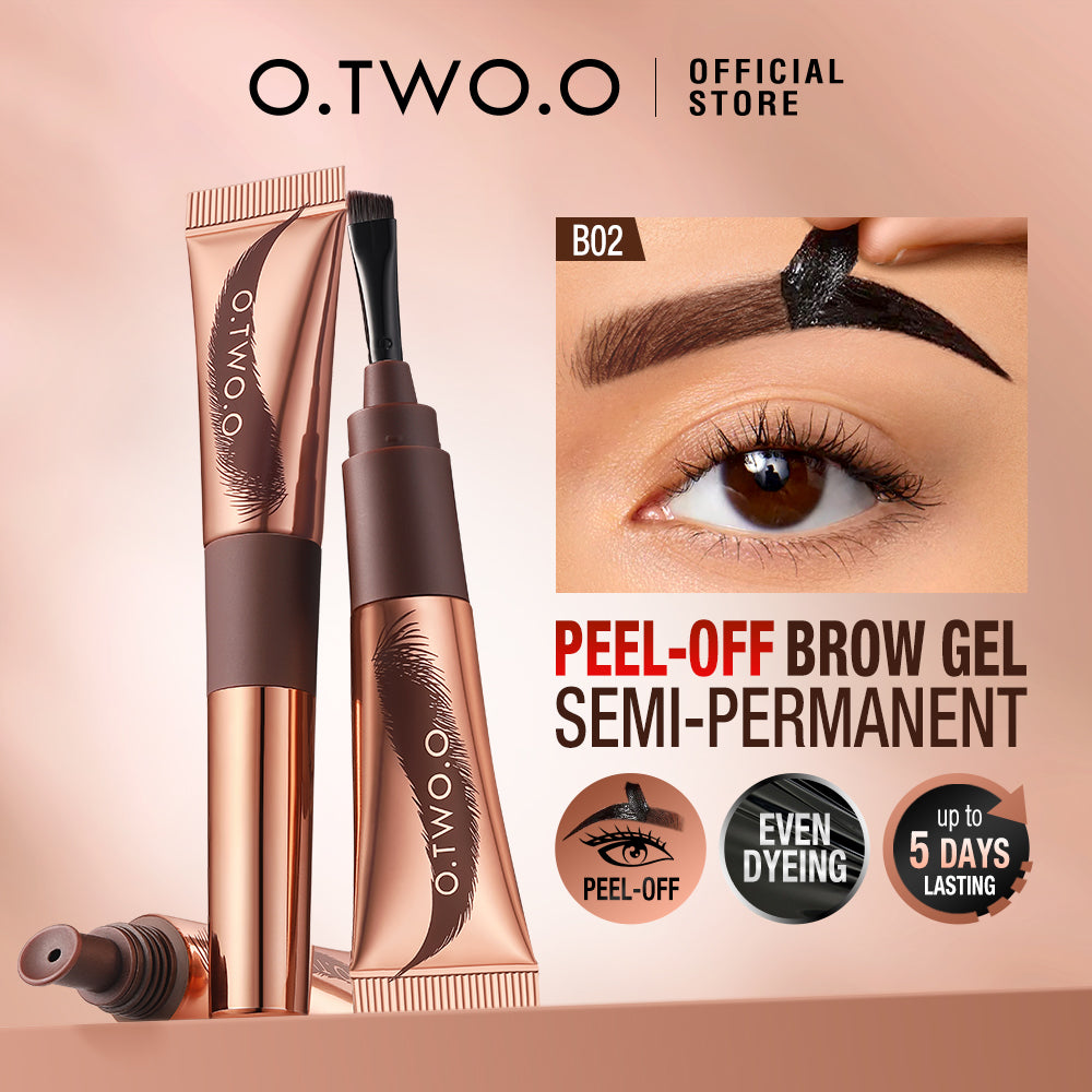 O.TWO.O Waterproof Peel-Off Eyebrow Tint – Long-Lasting Smudge-Proof Brow Dye UAE