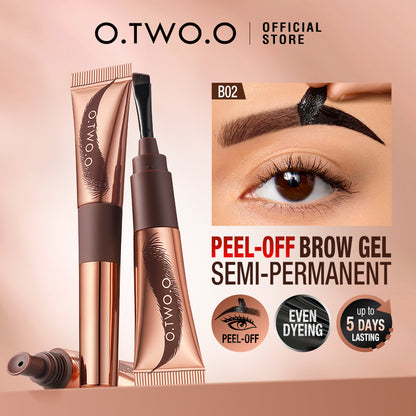O.TWO.O Waterproof Peel-Off Eyebrow Tint – Long-Lasting Smudge-Proof Brow Dye UAE