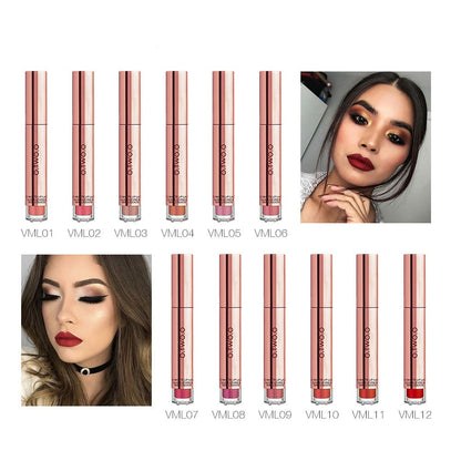 O.TWO.O Waterproof Rose Gold Matte Lip Gloss – Easy Coloring Long-Wear Lipstick in UAE