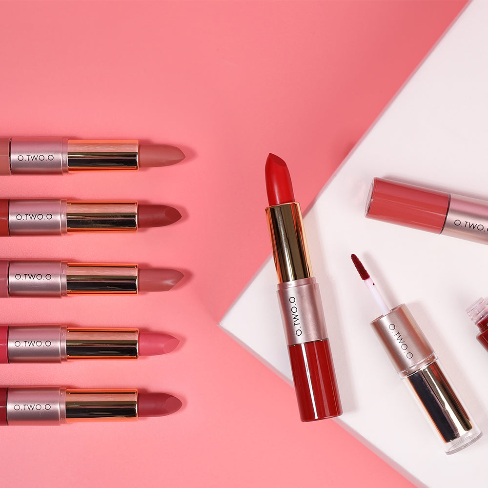 O.TWO.O Velvet Matte Lip Gloss Double-Head – Long-Lasting Waterproof Lipstick UAE

