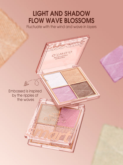 O.TWO.O 3D Glitter Glow Highlight Palette – Radiant Shimmer Highlighter UAE