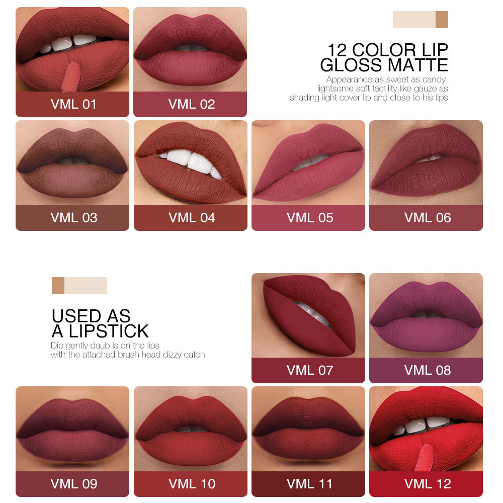 O.TWO.O Waterproof Rose Gold Matte Lip Gloss – Easy Coloring Long-Wear Lipstick in UAE