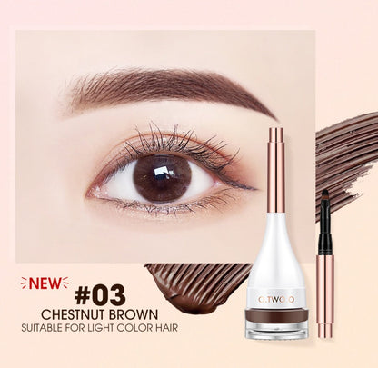 O.TWO.O 4-Color Waterproof Eyebrow Cream – 3D Brow Shaping Gel in UAE