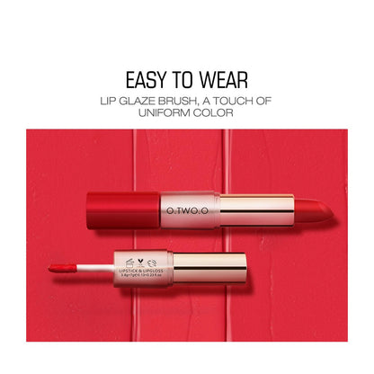 O.TWO.O Velvet Matte Lip Gloss Double-Head – Long-Lasting Waterproof Lipstick UAE

