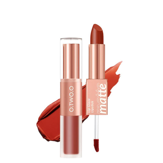 O.TWO.O Double-Ended Matte Lipstick and Gloss – Waterproof Long Lasting 2-in-1 Lip Color UAE
