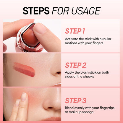 O.TWO.O Color Symphony Cream Blush Stick – Natural Radiant Cheek Tint in UAE