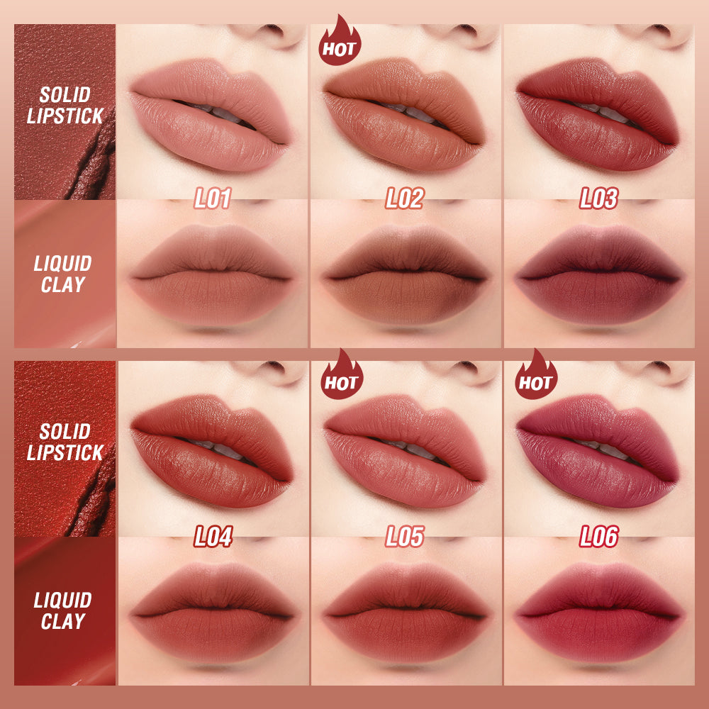 O.TWO.O Double-Ended Matte Lipstick and Gloss – Waterproof Long Lasting 2-in-1 Lip Color UAE