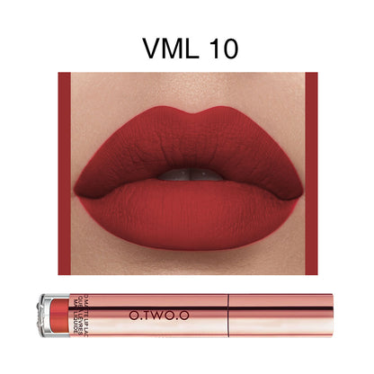 O.TWO.O Waterproof Rose Gold Matte Lip Gloss – Easy Coloring Long-Wear Lipstick in UAE