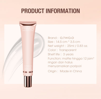 O.TWO.O Invisible Pore Primer – Pore-Blurring, Smoothing Primer UAE