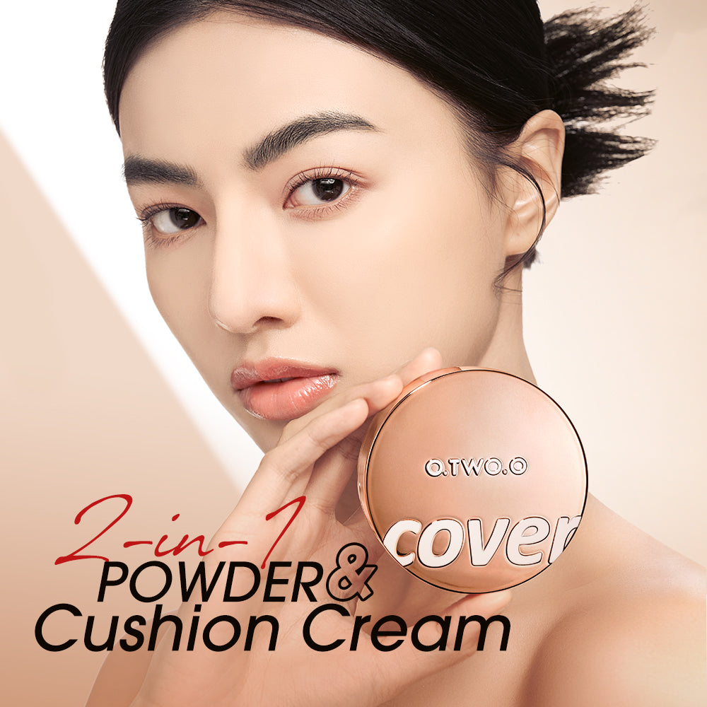 O.TWO.O Soft Focus Powder and Cushion Cream Set – Long-Lasting Hydrating Glow for UAE Skin