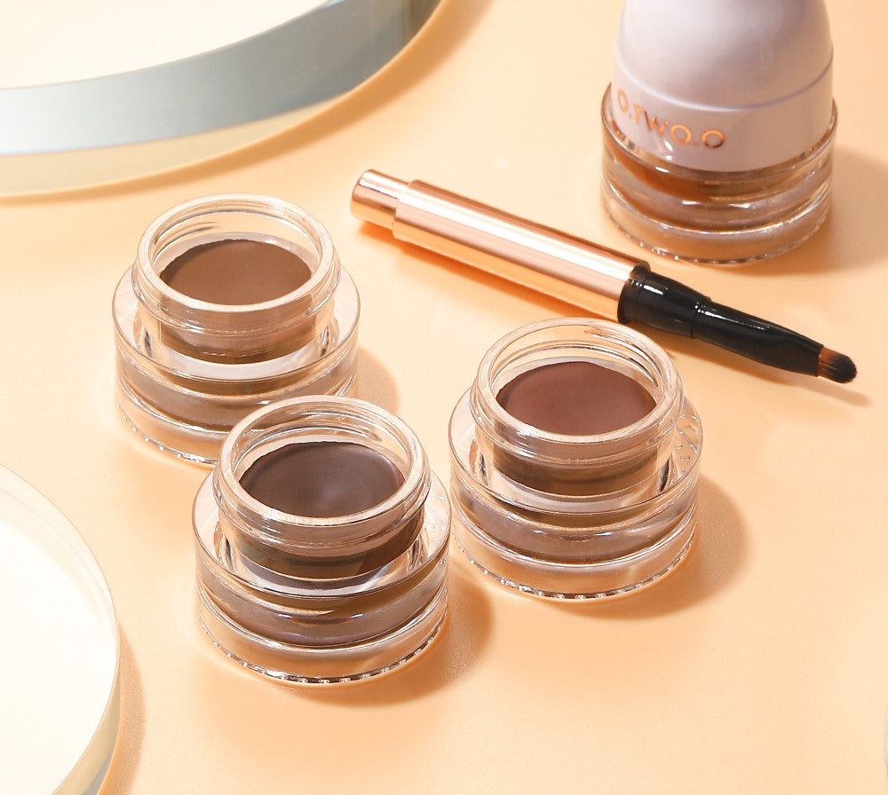 O.TWO.O 4-Color Waterproof Eyebrow Cream – 3D Brow Shaping Gel in UAE