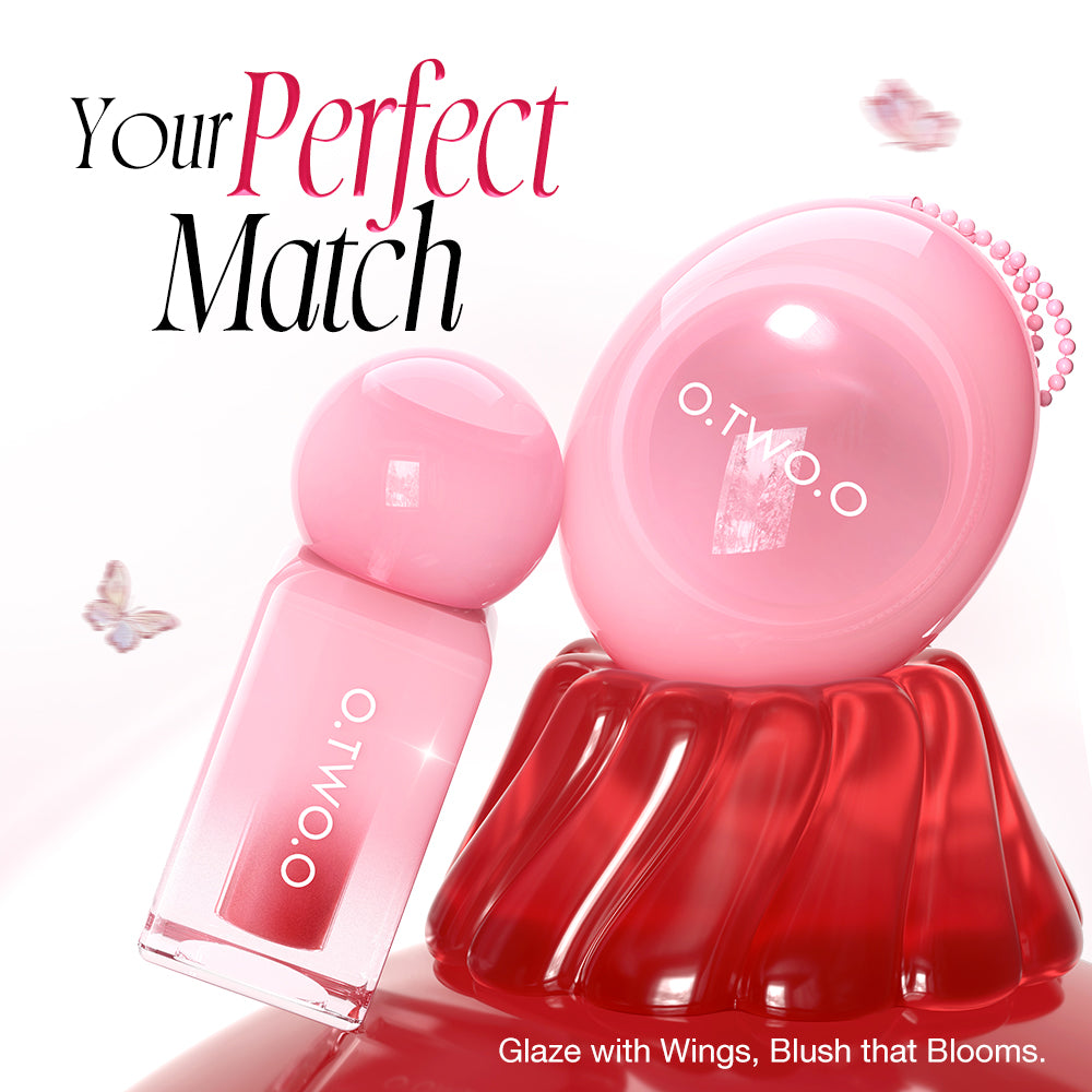 O.TWO.O Jelly Set – Hydrating Glossy Lip & Cheek Jelly Makeup UAE