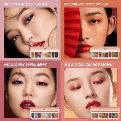 O.TWO.O 8-Color Luxury Gold Eyeshadow Palette – Matte & Shimmer Glam Makeup in UAE

