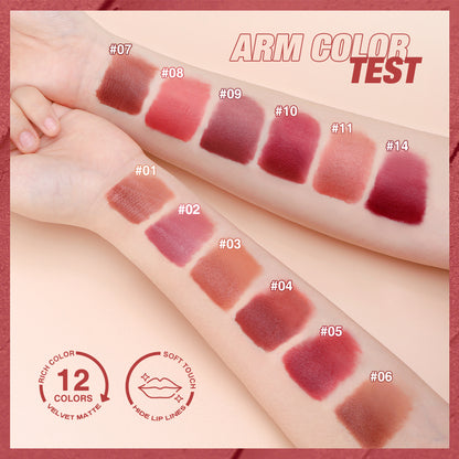 O.TWO.O Velvet Matte Lip Gloss – Waterproof Matte Liquid Lipstick High Pigment UAE