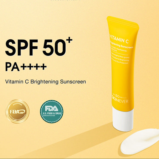 SKINEVER Vitamin C Sunscreen – Brightening SPF50 Daily UV Protection for Face UAE