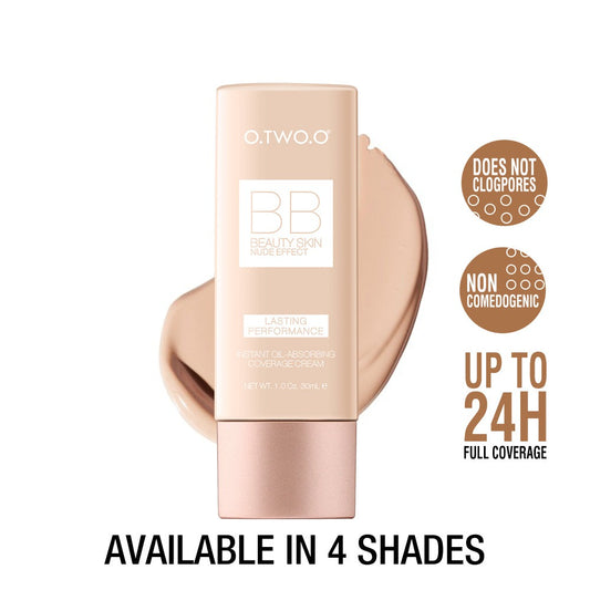 O.TWO.O Nude Effect BB Cream – Lightweight Natural Coverage Face Foundation UAE