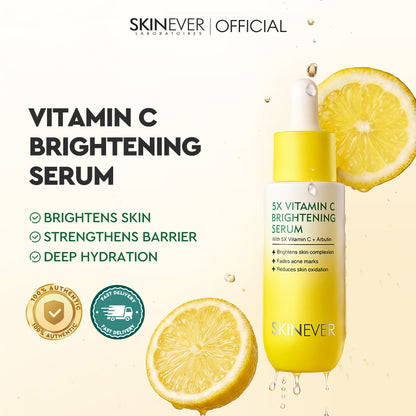 Skinever 5X Vitamin C Brightening Serum bottle