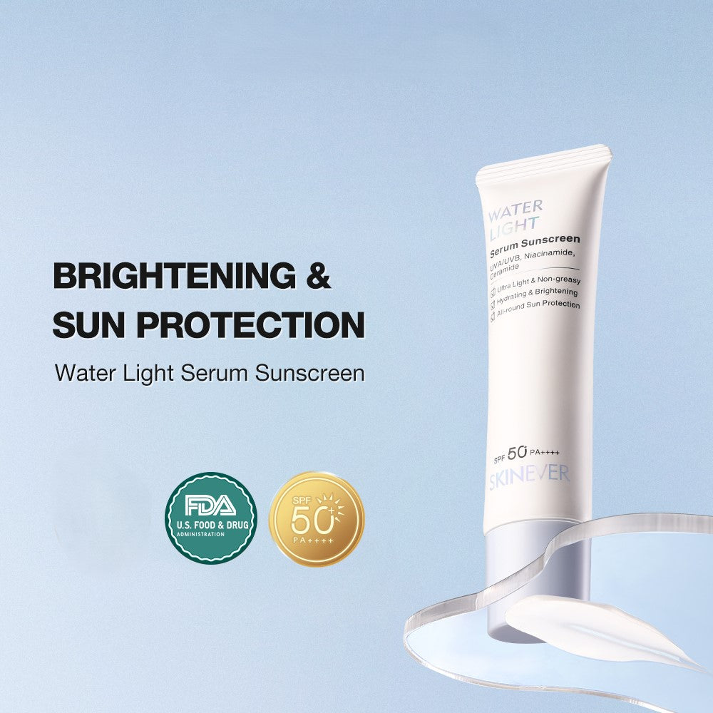 SKINEVER Water Light Sunscreen SPF50 – Lightweight UV Serum for Face UAE