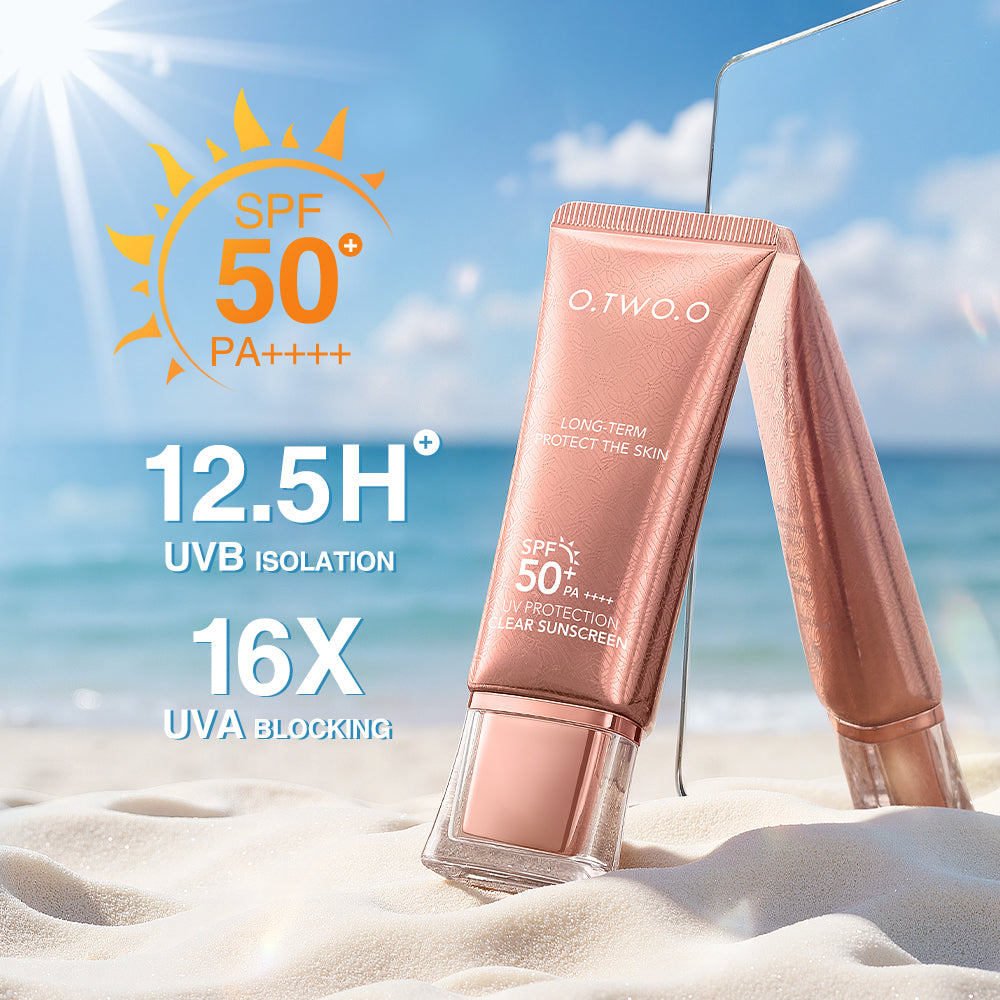 O.TWO.O SPF 50++++ Protection Clear Sunscreen – Invisible Lightweight UV Shield UAE
