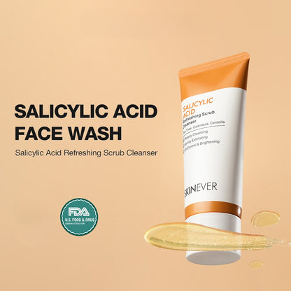 SKINEVER Salicylic Acid Scrub Cleanser – Gentle Exfoliating Cleanser UAE