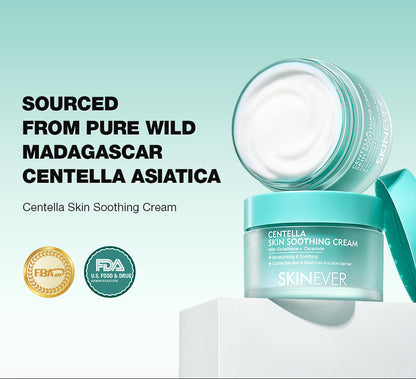 SKINEVER Centella Soothing Cream – Hydrating & Calming Cica Cream for Sensitive Skin UAE