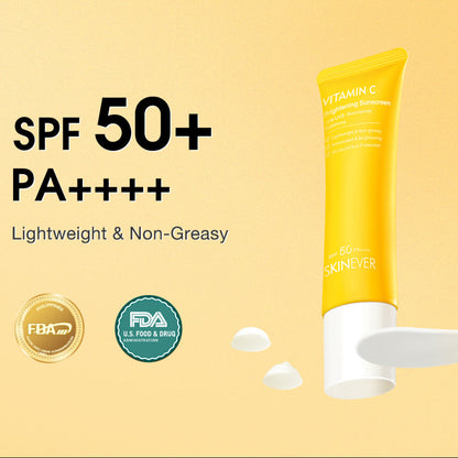 SKINEVER Vitamin C Brightening Sunscreen SPF50 – Glow-Boosting UV Protection for Radiant Skin | UAE