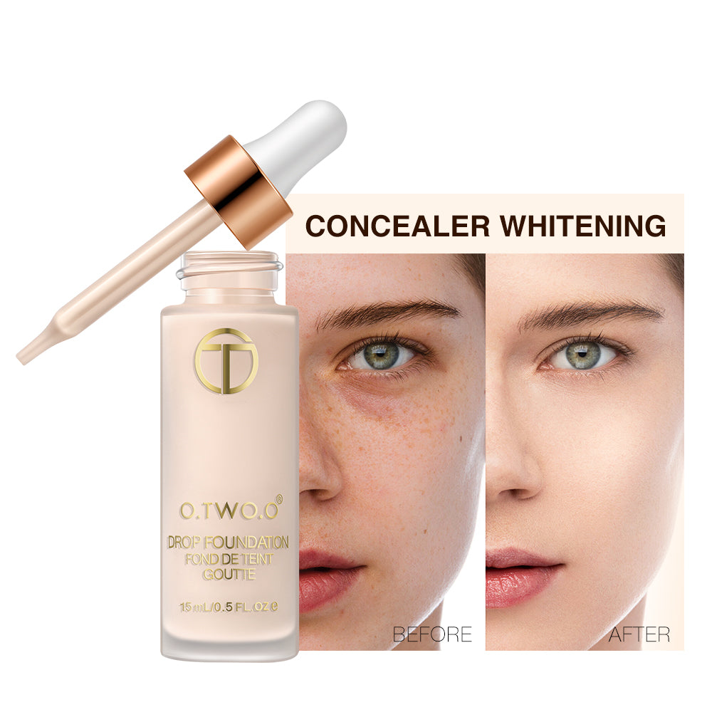 O.TWO.O Lightweight Full Coverage Drop Foundation – Oil Control Makeup for UAE Skin