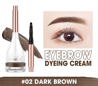 O.TWO.O 4-Color Waterproof Eyebrow Cream – 3D Brow Shaping Gel in UAE