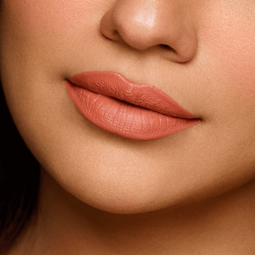 Sara Ali Cosmetics Cancer peachy coral lipstick