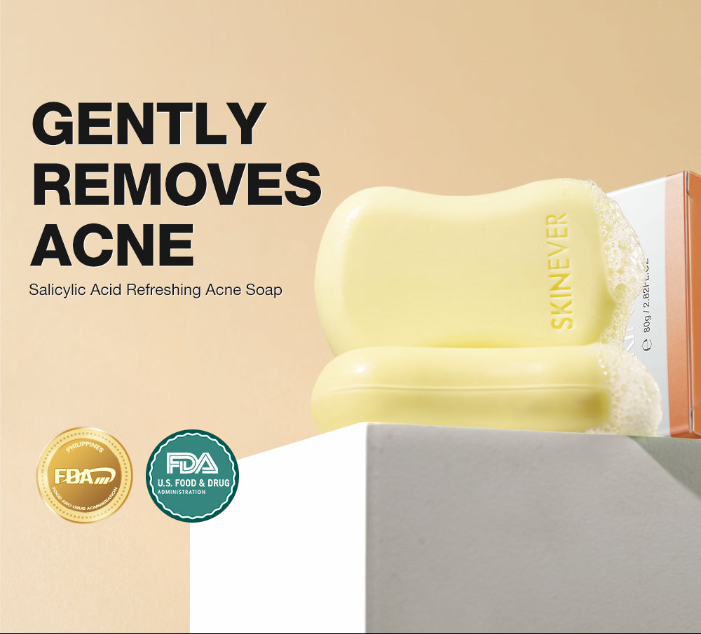 SKINEVER Salicylic Acid Refreshing Acne Soap – Anti-Acne & Oil Control Cleanser UAE