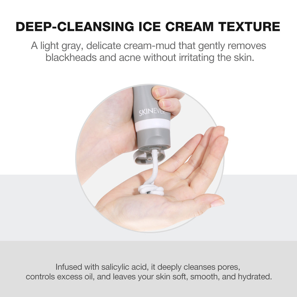 SKINEVER Salicylic Acid Mud Mask – Deep Cleansing & Oil Control Mask for Pores UAE