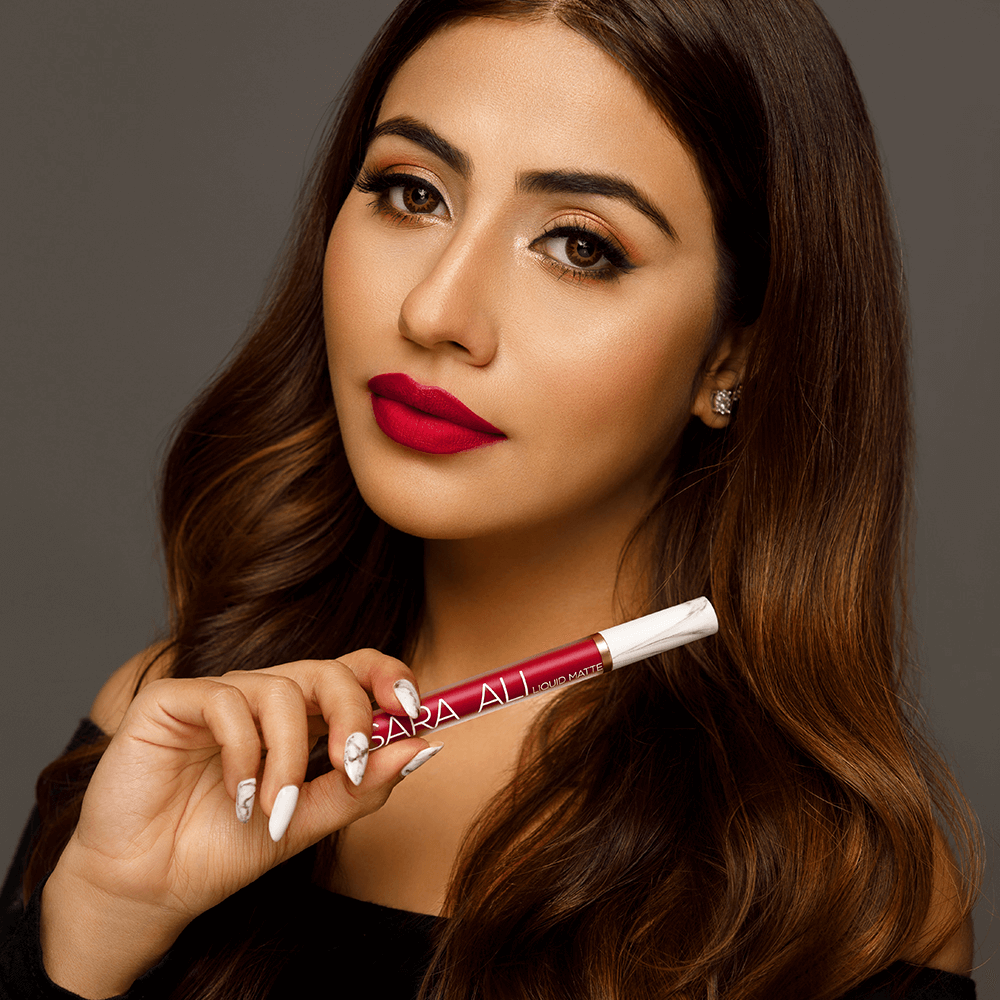 Sara Ali Cosmetics liquid matte lipstick long-lasting