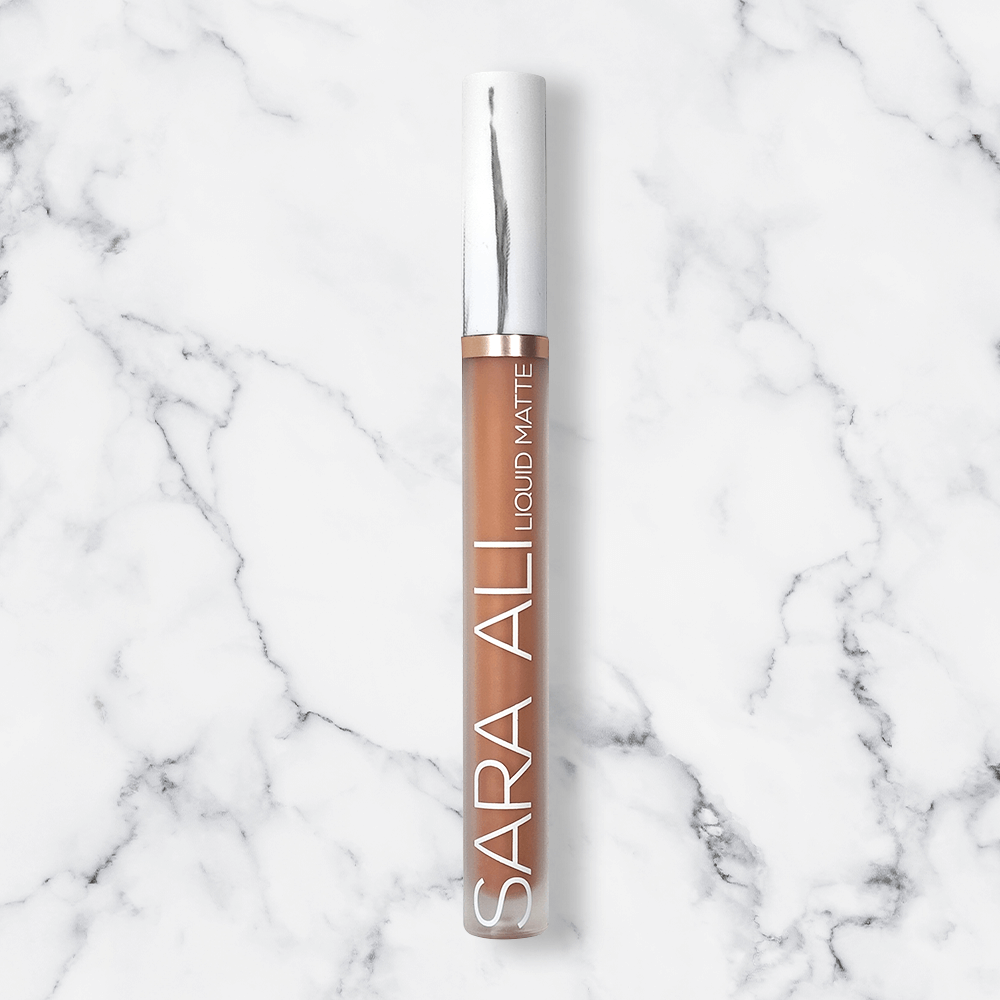 Sara Ali Cosmetics Cancer peachy coral lipstick