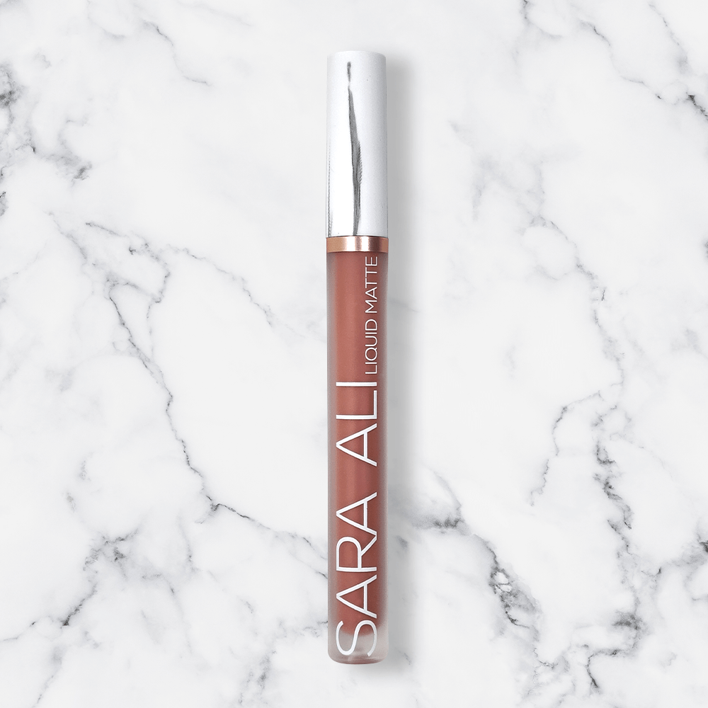 Sara Ali Cosmetics Virgo warm rose pink lipstick