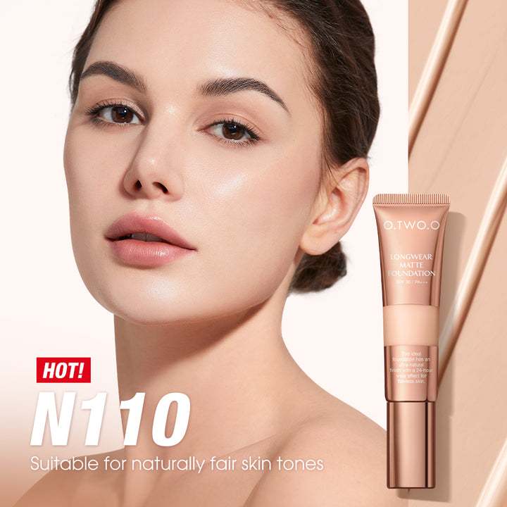 O.TWO.O Matte Finish Liquid Foundation – High Coverage Long-Lasting Foundation UAE