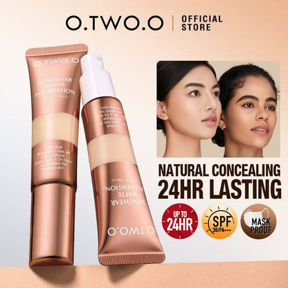 O.TWO.O Matte Finish Liquid Foundation – High Coverage Long-Lasting Foundation UAE