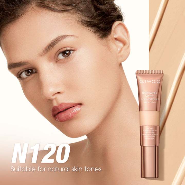 O.TWO.O Matte Finish Liquid Foundation – High Coverage Long-Lasting Foundation UAE