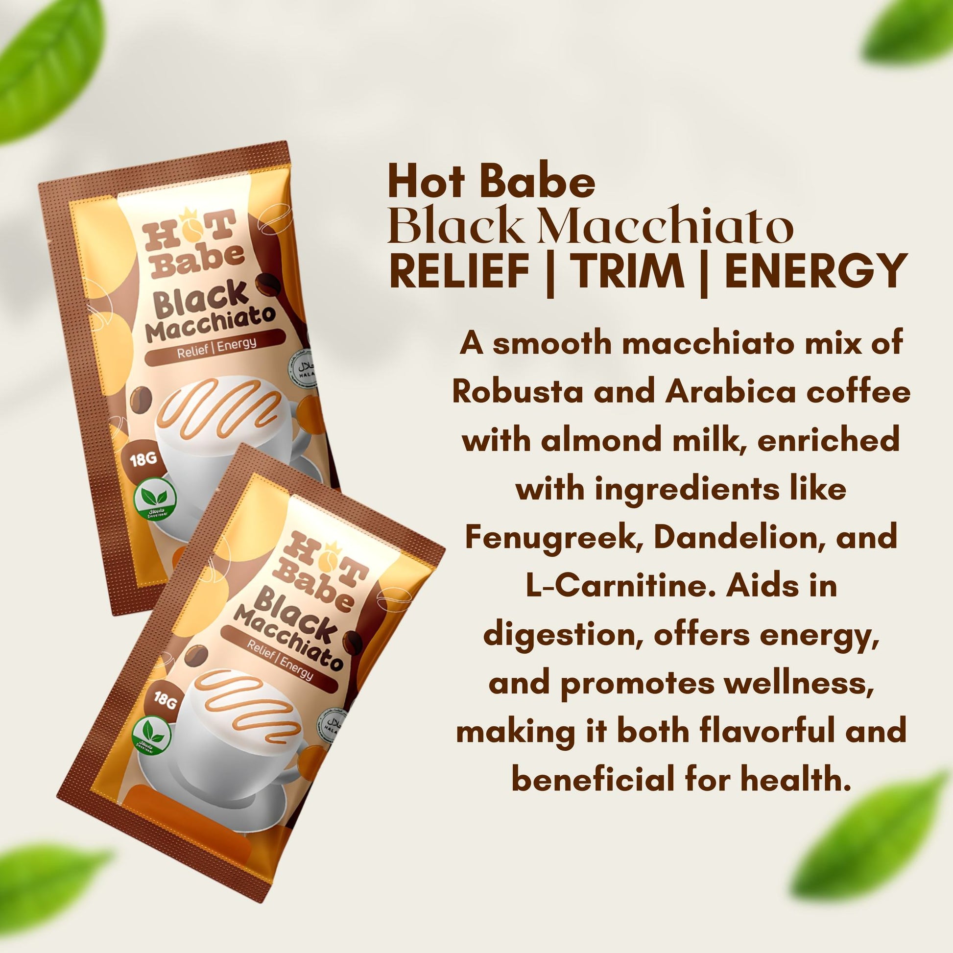 KIRAY'S Hot Babe Premium Macchiato – Creamy Coffee Blend Sachets UAE

