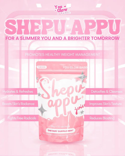SHEPU APPU Whitening Collagen – You Glow Babe 10 Sachets for Skin Brightening UAE
