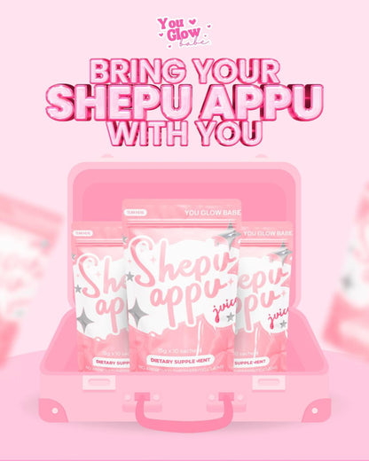 SHEPU APPU Whitening Collagen – You Glow Babe 10 Sachets for Skin Brightening UAE