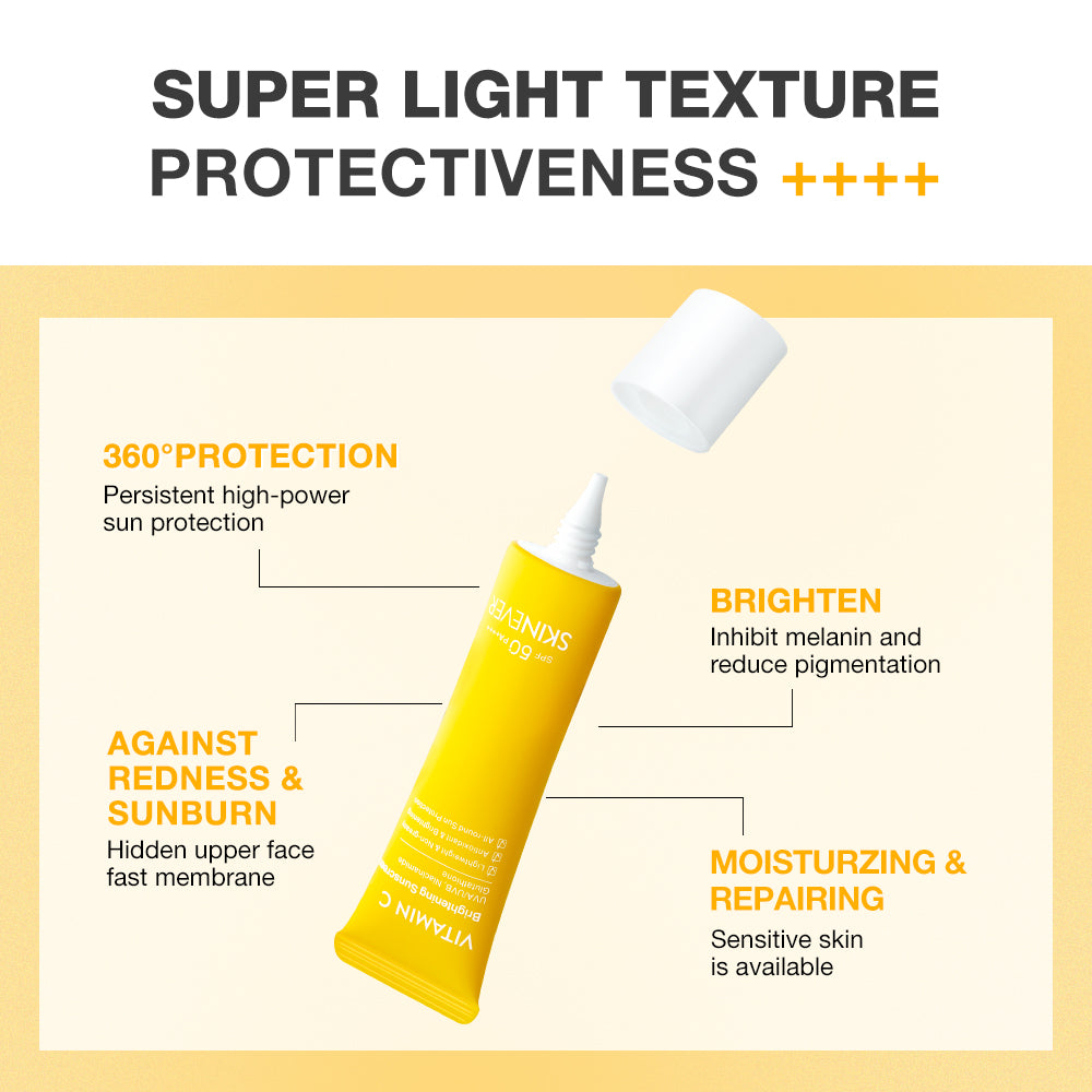 SKINEVER Vitamin C Sunscreen – Brightening SPF50 Daily UV Protection for Face UAE