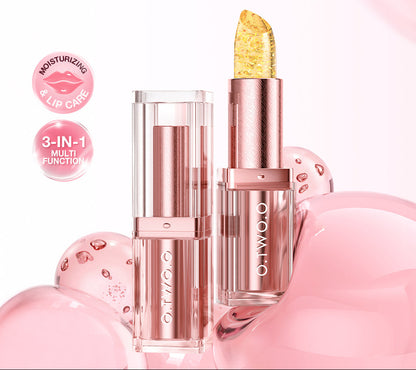O.TWO.O Haute Gold Foil Thermochromic Lipstick – Color-Changing Moisturizing Lip Balm | UAE
