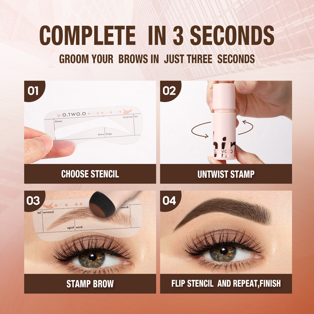 O.TWO.O Stamp BrowFun Cushion Eyebrow Powder – Long-Lasting Waterproof Eyebrow Makeup UAE