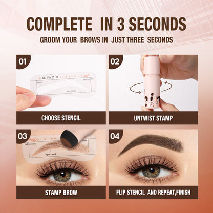 O.TWO.O Stamp BrowFun Cushion Eyebrow Powder – Long-Lasting Waterproof Eyebrow Makeup UAE