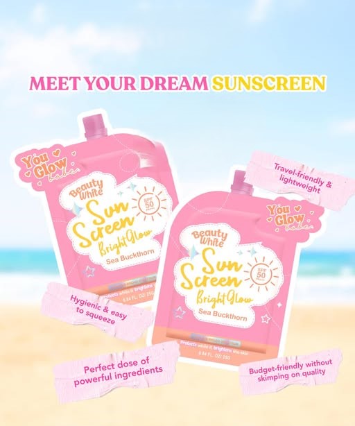 You Glow Babe Sunscreen with Sea Buckthorn SPF50 – 2 Sachets UAE