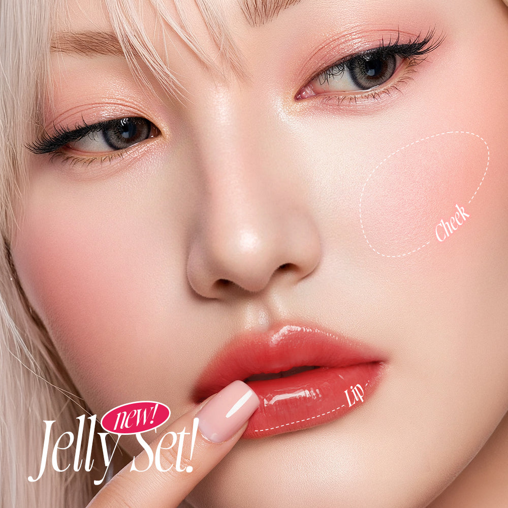 O.TWO.O Jelly Set – Hydrating Glossy Lip & Cheek Jelly Makeup UAE